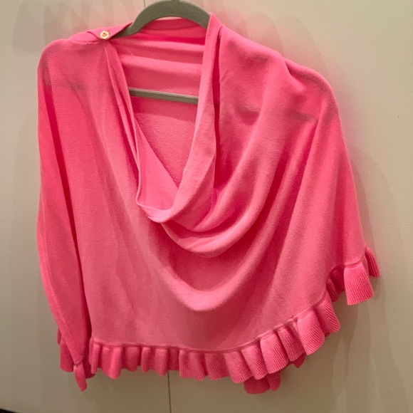 Lilly Pulitzer Sweaters - NWT Lily Pulitzer Shawl hot pink
